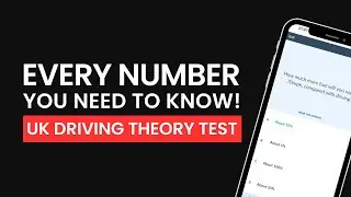 Every Number You NEED to Know for the UK Driving Theory Test (Pass First Time!)