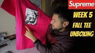 Supreme Fall Tee Unboxing - FW18 Week 5