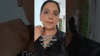 snatched jawline one dot #contourhacks  must try⚫#youtubeshorts #contouring #makeup
