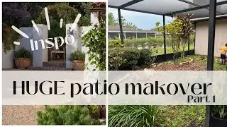 Turning our patio into a Spanish Mediterranean courtyard + new thrifted patio furniture and decor