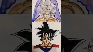 Goku base form to Mastered Ultra instinct form #dragon ball#goku#shorts