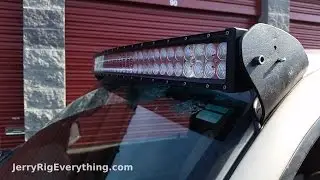 Making Custom Brackets for a 50 inch LED Light Bar Truck Mount