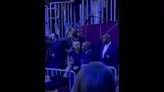 Steph Curry and Michael Jordan Celebrate TOP 75