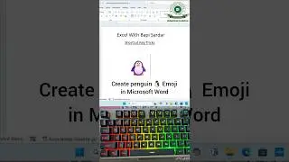 🐧 Create Penguin Symbol in Microsoft Word Using Shortcut Keys! #keyboardshortcuts #wordtips