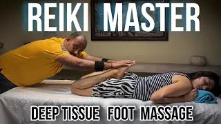 REIKI MASTER giving Deep tissue foot massage to our subscriber Himika 💈Indian Barber 💈ASMR