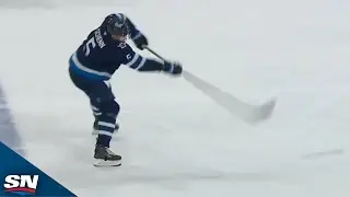 Jets' Schenn Fires Wrister Home In 1,100th Game