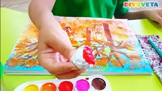 Рисуем мятой бумагой 