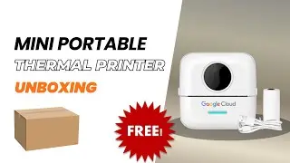 Unboxing FREE Mini Portable Thermal Printer | Inkless Bluetooth Printer Review | #unboxing