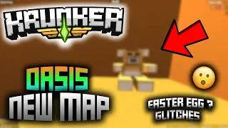 NEW Map OASIS Krunker.io *INSANE Glitches and EASTER EGG*