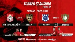 Gral. Caballero v Recoleta | 2 de Mayo v Tembetary - #TorneoClausura2025 - @somosvssports