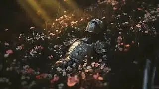 Fallen Knight Blossom Field Live Wallpaper  4K Fantasy Anime Background  Anime 4K Live Wallpaper