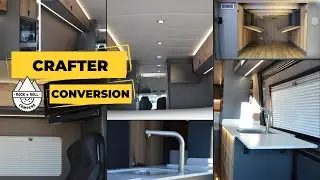 BESPOKE LWB VW CRAFTER CAMPER VAN | ATEK Pop Top | 4 Berth | Rock N Roll Campers LTD