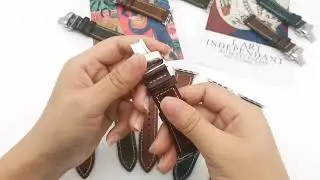 20mm 22mm Genuine Leather Watch Band Strap for Samsung Galaxy Watch 4 /Watch4
