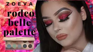 Zoeva Rodeo Belle Silvester Make up Tutorial 2020 | red glitter drag queen