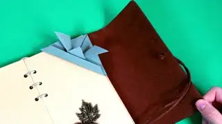 How to make a simple origami bookmark  Bookmark from paper
