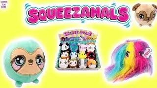 Squeezamals Series 2 Big Blind Box Opening Squishy Plush Animal TOYS