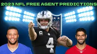2023 NFL FREE AGENT PREDICTIONS | LAMAR AND RODGERS NEW TEAMS|