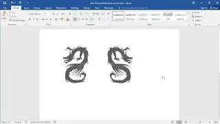 Create a Mirror Image of an Object in Word