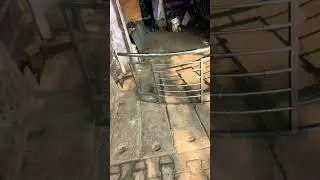 Steel glass railing round kese banaye #interiordesign #youtubeshorts #steelgate #viral #steeldesign