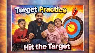 Target Practice 😂 Kids vs Papa (Maza aa gaya) #vlog 