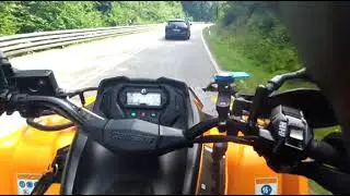 Andr&uuml;cken mit der Can am Outlander 450 am Kyffh&auml;user #36 Kurven