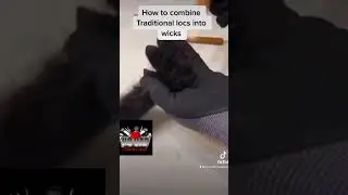 How to combine traditional locs into wicks..#tutorial #wicks #learnasilearn #Nocap #loc_snob