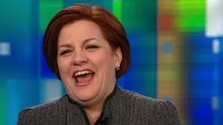 Christine Quinn laughs at Piers Morgan's quip