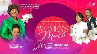 Temple of Deliverance LIVE! | Women's Day Guest : General Supervisor Mother Barbara McCoo Lewis