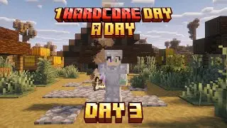 I FOUND a Hidden Village on Day 3 Minecraft