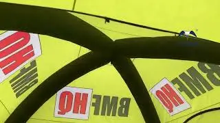 Yellow Green Airdome Inflatable Dome Tent!
