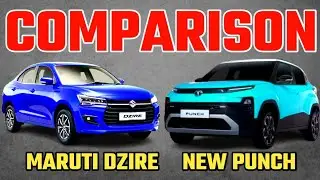 Upcoming Tata Punch 2026 vs Maruti Dzire Comparison 2026|Updated Punch vs Dzire2026|DzirevsPunch2026