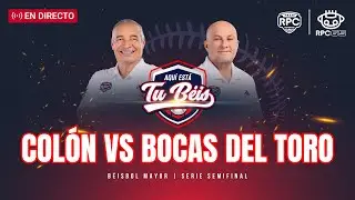 EN VIVO | Colón vs Bocas del Toro, juego 2 de la semifinal del Béisbol Mayor 2025