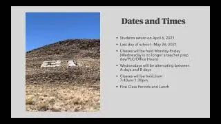 LLHS Re Entry Presentation for April 6, 2021 Return