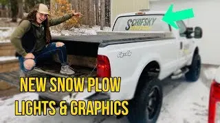 Plow Truck Gets New Strobe Lights & Decals! | 6.0 Powerstroke Ultimate Work Truck Build