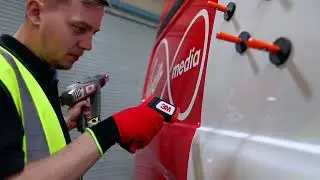 3M Print Wrap Film Series IJ180mC Virgin Media UK Fleet Project