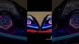custom 350z headlights with custom etching. hit us up for all your custom headlights.