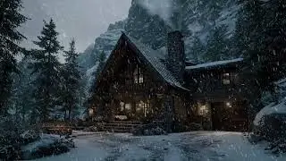 Frozen Nightstorm | Intense Blizzard Winds for Deep Relaxation & Sleep