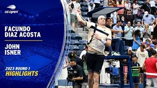 Facundo Diaz Acosta vs. John Isner Highlights | 2023 US Open Round 1