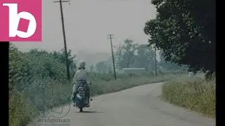Scooter Riding Through the English Countryside, c. 1960