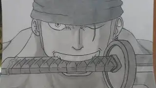 Zoro Drawing Time-Lapse &ndash; One Piece Fan Art