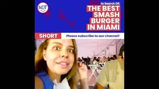 Victor & Bella try the oklahoma #smashonpoint #star #burger #smashburgers #miamifinds