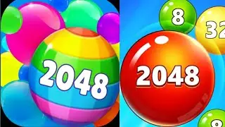 Bricks Breaker - Glow Balls vs 2048 Balls Merge Number Game vs Cube Shatter 2048