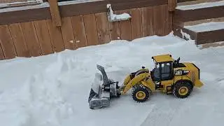 Testing my Cat 950 and snowblower attachment