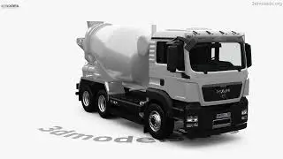 MAN TGS Mixer Truck 2014 3D model by 3DModels.org