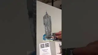 QR AR Cards - Showing buildings on markets