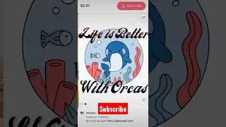 Life is Better With Orcas - Redbubble Trending Design #shorts #short #whale
