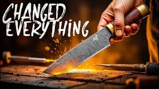 This Handmade Knife Changed Everything for Me | Making a Beautiful Damascus Knife Step by Step