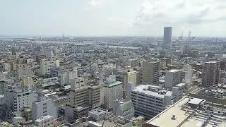【新潟旅行】NEXT21（ネクスト21）無料の展望ラウンジ。日本海や朱鷺メッセ、スタジアム等を一望！おすすめ観光スポット。Next21 Observation Lounge NIIGATA JAPAN