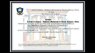 Casa de Cultura - Academia Marianense de Letras, Ciências e Artes.