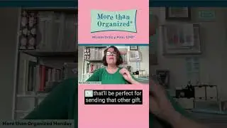 #Shorts Reduce Holiday Clutter | Miriam Ortiz y Pino | More than Organized
